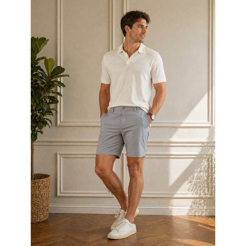 Under Armour Mens Grey Performance Golf Shorts Size 40 Flat Front Activewear